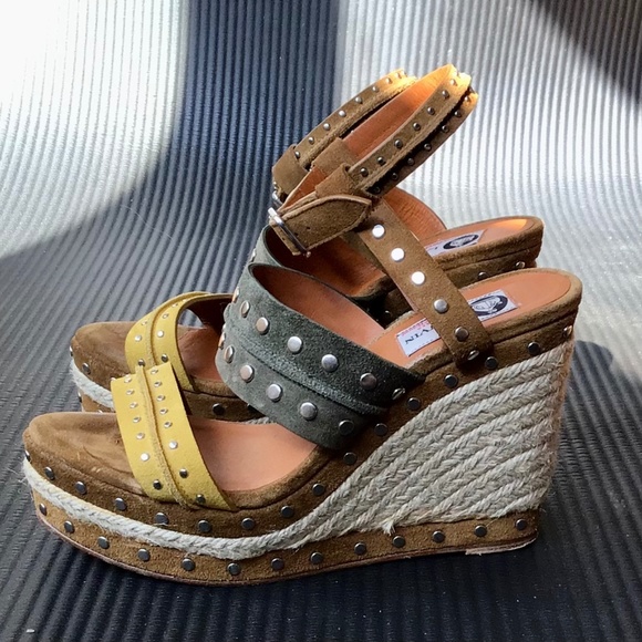 Lanvin Suede Platform Espadrilles (size 38/5) - Picture 3 of 7